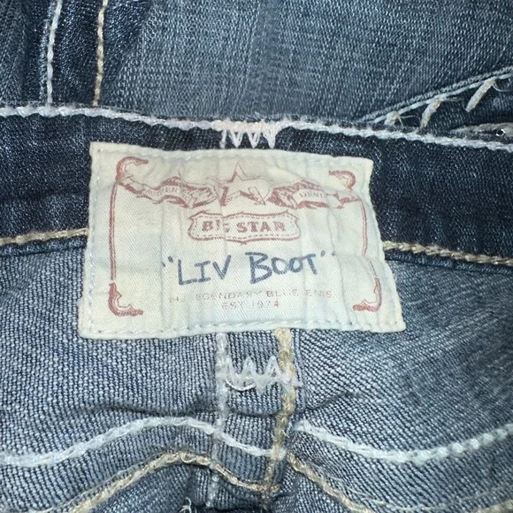 Big Star Blue Liv Boot Cut Jeans SZ 31XL - Picture 12 of 13